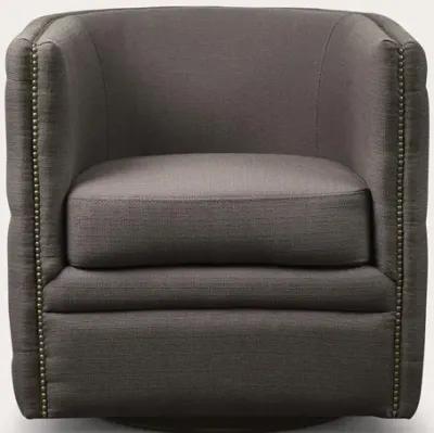 Madison Park Capstone Swivel Accent Chair - Slate