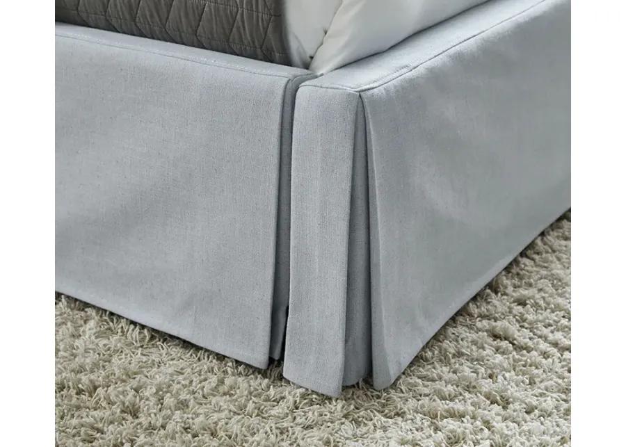 Modus Furniture Shelby Upholstered Skirted Panel Bed - Queen