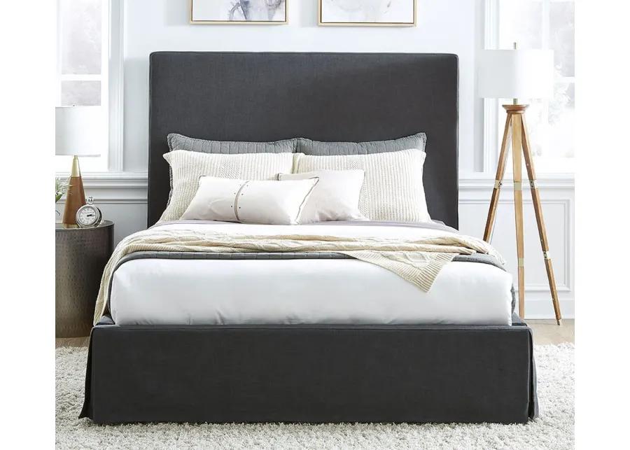 Modus Furniture Cheviot Upholstered Skirted Panel Bed - Full