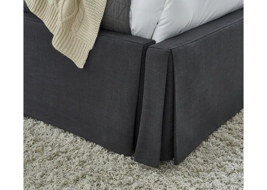 Modus Furniture Cheviot Upholstered Skirted Panel Bed - Full