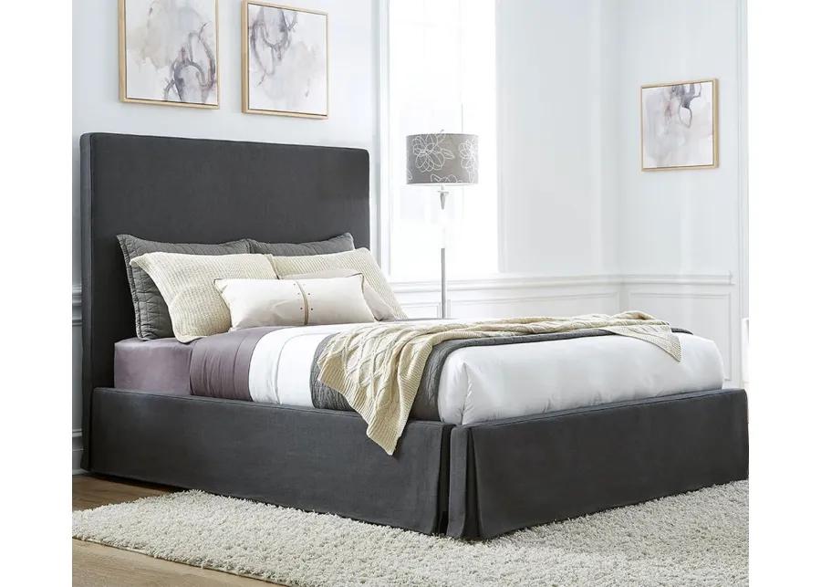 Modus Furniture Cheviot Upholstered Skirted Panel Bed - Full