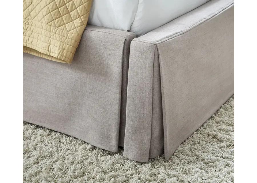 Modus Furniture Laurel Upholstered Skirted Panel Bed - Full