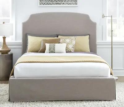 Modus Furniture Laurel Upholstered Skirted Panel Bed - Queen