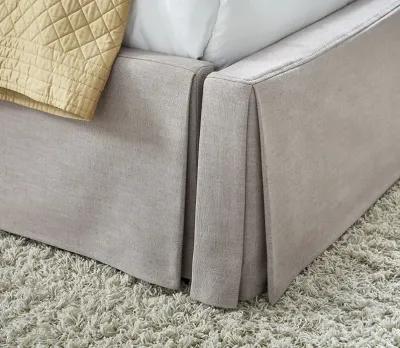 Modus Furniture Laurel Upholstered Skirted Storage Panel Bed - Full