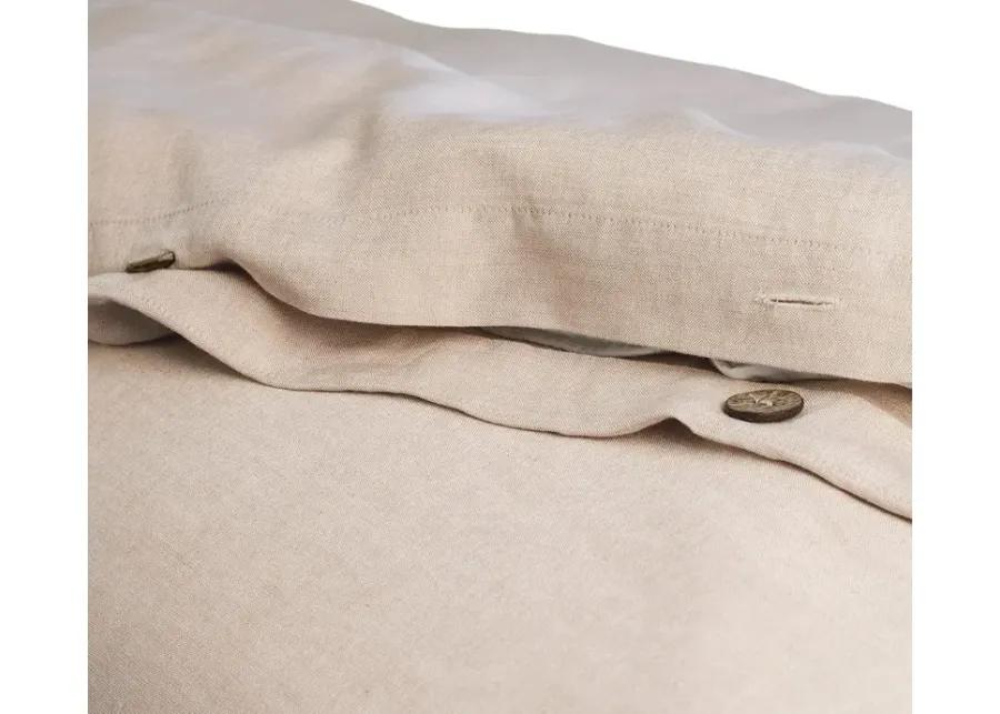 Cariloha Linen Duvet Cover Set - Linen Oatmeal - Queen