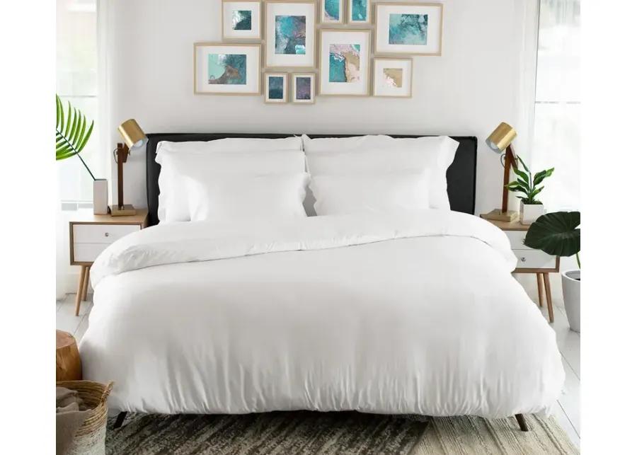 Cariloha Linen Duvet Cover Set - White - King