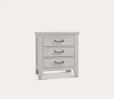 Vaughan Bassett Passageways 3-Drawer Nightstand - Oyster