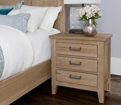 Vaughan Bassett Passageways 3-Drawer Nightstand - Oyster