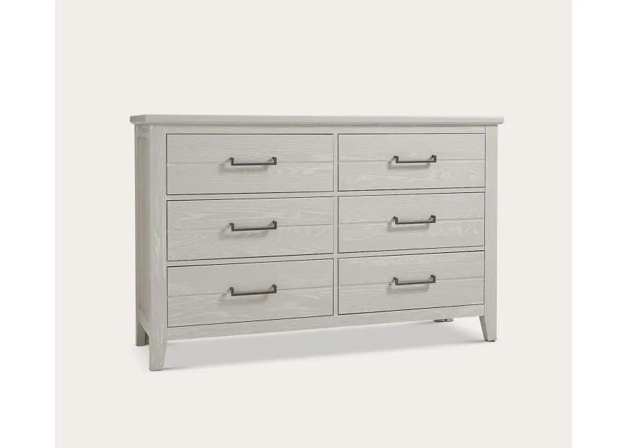 Vaughan Bassett Passageways 6-Drawer Double Dresser - Oyster