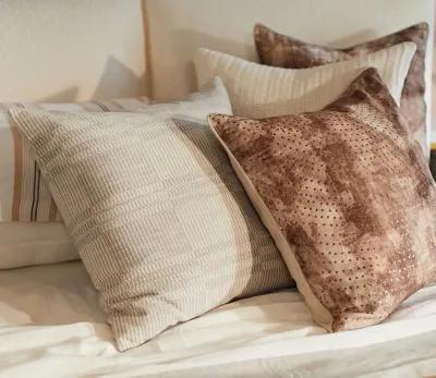 Villa by Classic Home Macie Ivory Hand Knit Throw Pillow