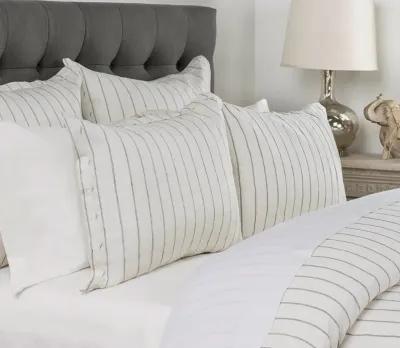 Villa by Classic Home Monaco Ivory Linen Pillow Sham - Standard