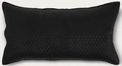 Villa by Classic Home Diamond Onyx Sateen Quilted Pillow Sham - King