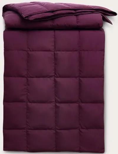 Serta Packable Down Fiber Throw Blanket