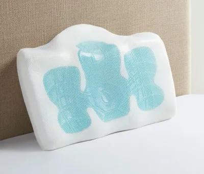 Sleep Philosophy Cooling Gel Pad Contour Foam Pillow - Memory Foam