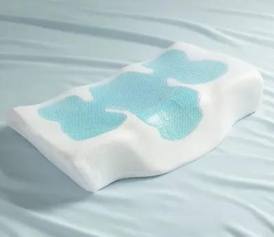 Sleep Philosophy Cooling Gel Pad Contour Foam Pillow - Memory Foam