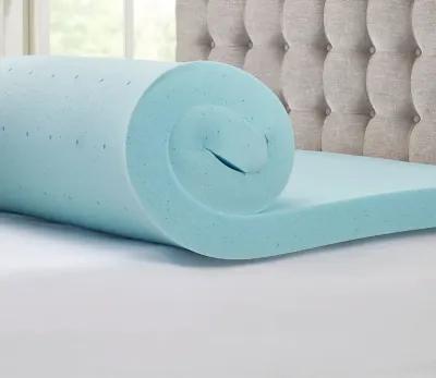 Sleep Philosophy 3-Inch Gel Memory Foam Cooling Mattress Topper - Memory Foam - King