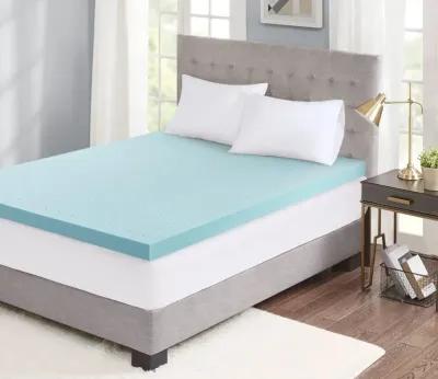 Sleep Philosophy 3-Inch Gel Memory Foam Cooling Mattress Topper - Memory Foam - King