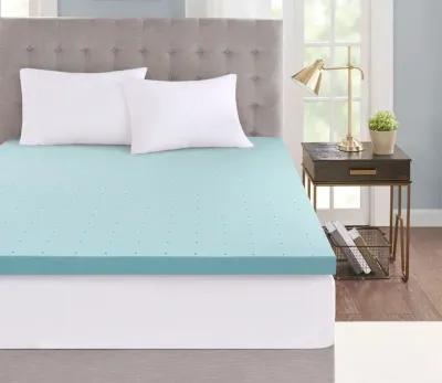 Sleep Philosophy 3-Inch Gel Memory Foam Cooling Mattress Topper - Memory Foam - King