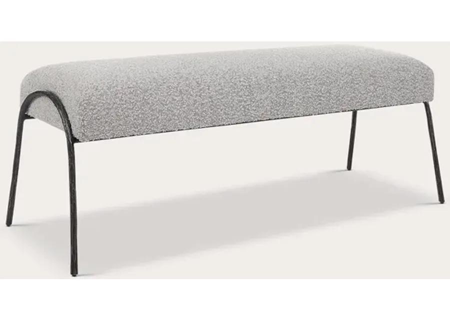 Uttermost Jacobsen Boucle Fabric Bench