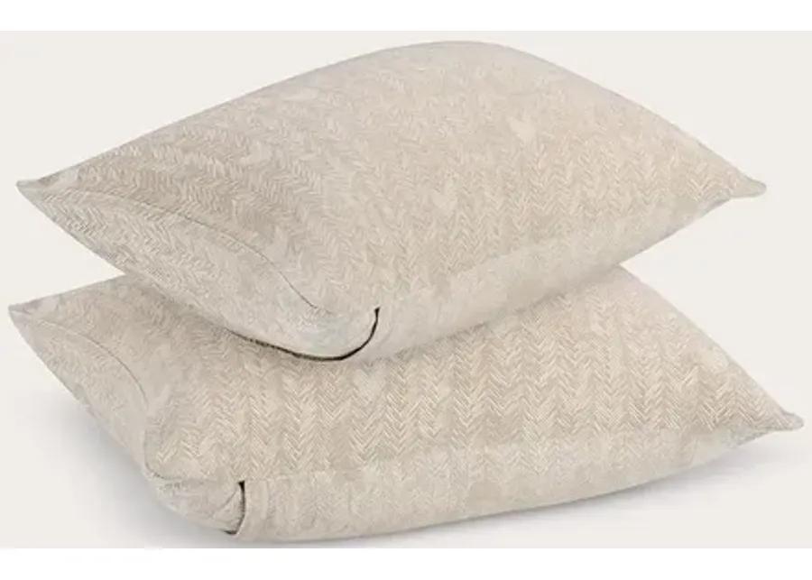 Villa by Classic Home French Herringbone Pillow Sham - Storm - King