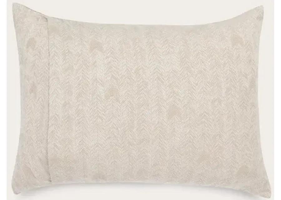 Villa by Classic Home French Herringbone Pillow Sham - Storm - King