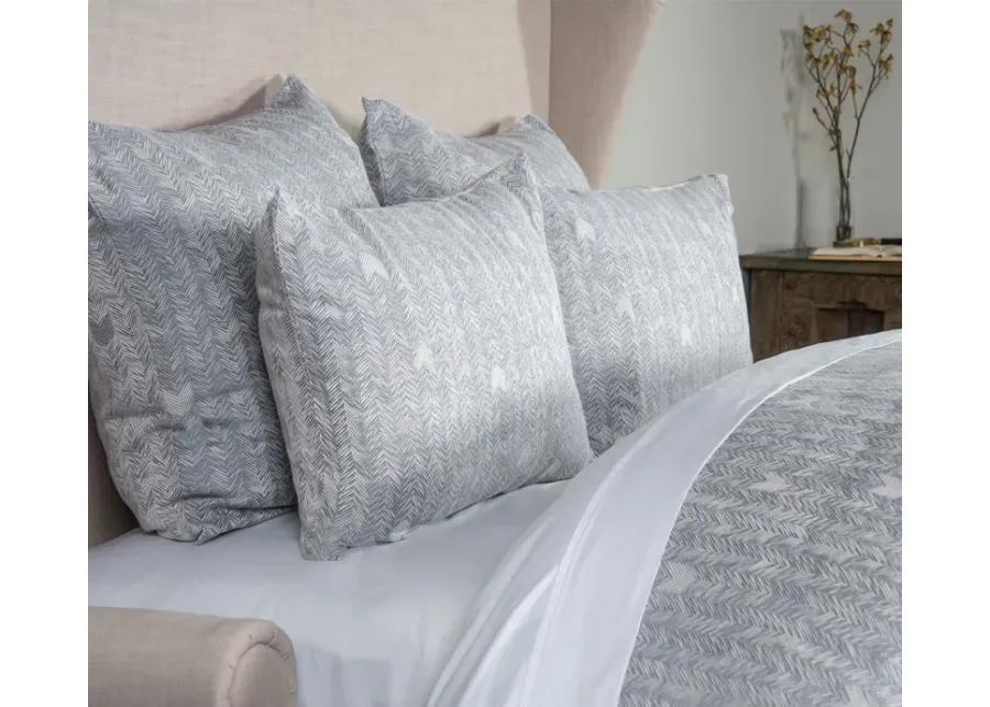 Villa by Classic Home French Herringbone Pillow Sham - Storm - King