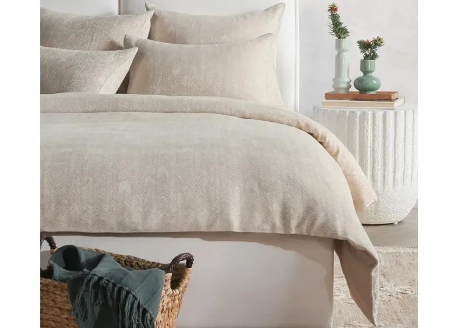 Villa by Classic Home French Herringbone Pillow Sham - Storm - King