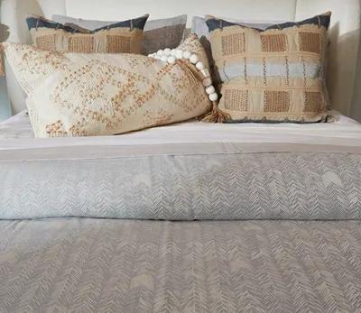 Villa by Classic Home French Herringbone Duvet Cover - Queen