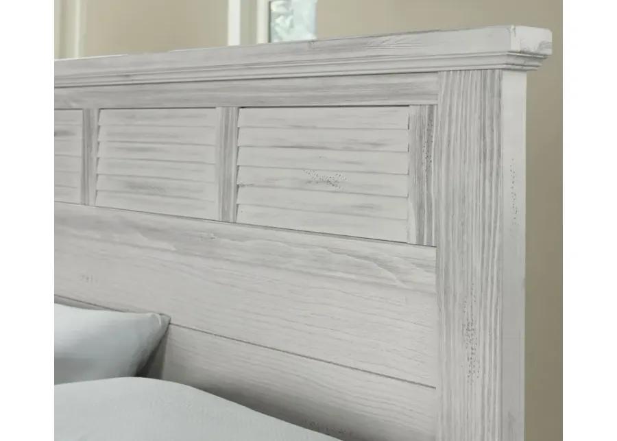 Vaughan Bassett Sawmill Louver Bed - Floor Sample - Alabaster - Queen