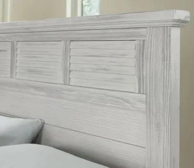 Vaughan Bassett Sawmill Louver Bed - Floor Sample - Alabaster - King