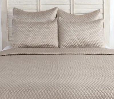 Villa by Classic Home Diamond Pebble Sateen Quilted Pillow Sham - King