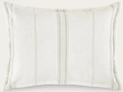 Villa by Classic Home Jayson Stripe Linen Cashmere Pillow Sham - Blue - Euro