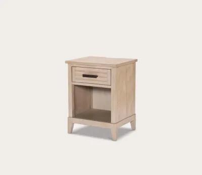 Legacy Classic Edgewater Leg 1-Drawer Nightstand - Sand Dollar White