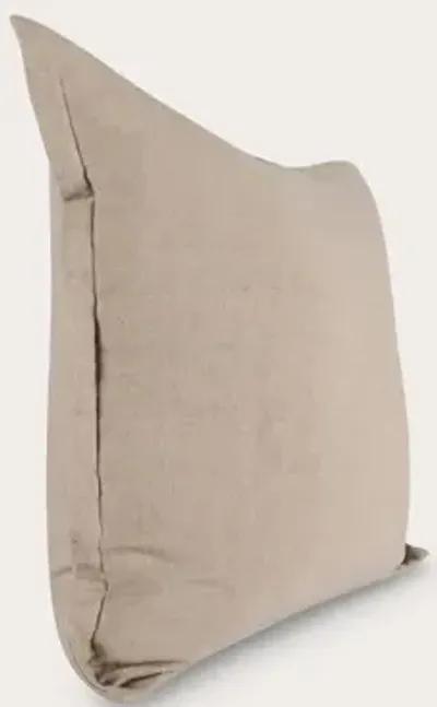 Villa by Classic Home Solstice Flax Linen Throw Pillow - Natural