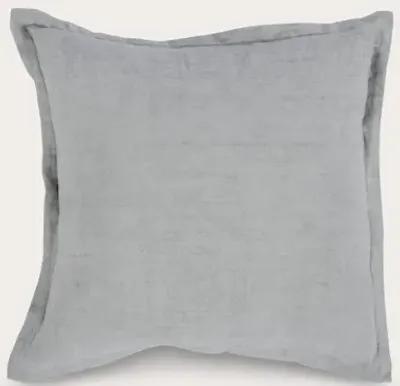 Villa by Classic Home Solstice Flax Linen Throw Pillow - Blue