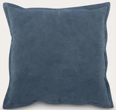 Villa by Classic Home Solstice Flax Linen Throw Pillow - Blue