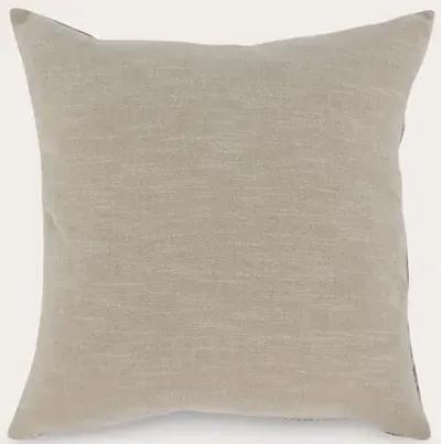 Villa by Classic Home Gratitude Gray Woven Throw Pillow