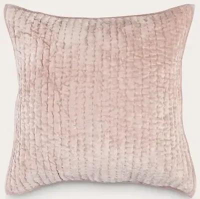 Villa by Classic Home Bari Velvet Pillow Sham - Nude - Standard