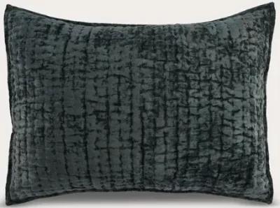 Villa by Classic Home Bari Velvet Pillow Sham - Ocean Blue - King