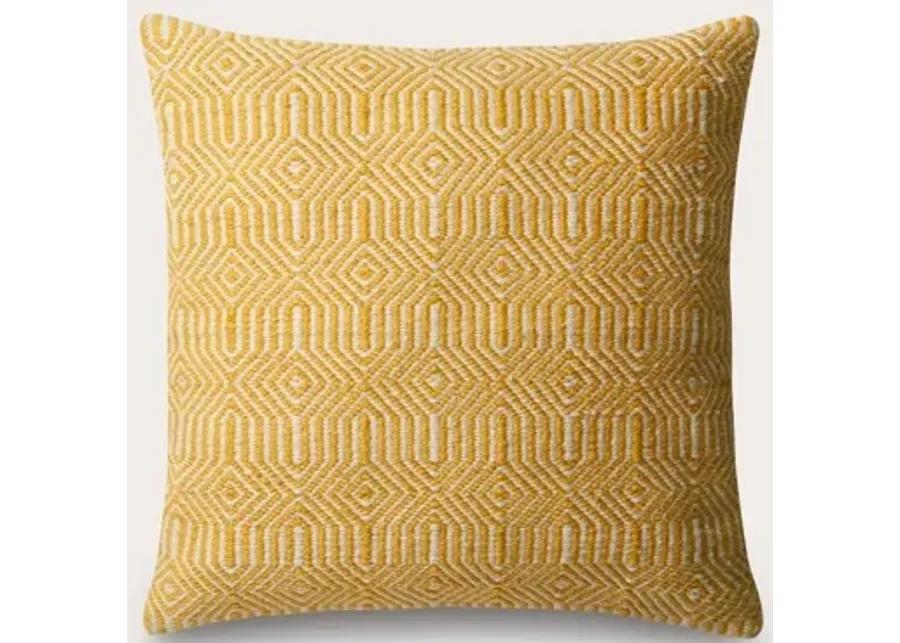 Loloi Woven Geo Throw Pillow Set of 2 - Green/Ivory