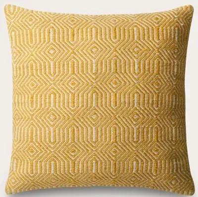 Loloi Woven Geo Throw Pillow Set of 2 - Orange/Ivory