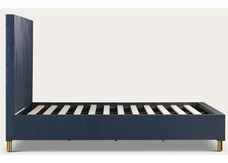 Modus Furniture Argento Oak Platform Bed - Navy - Queen