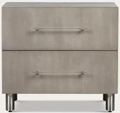 Modus Furniture Argento Oak 2-Drawer Nightstand - Misty Grey