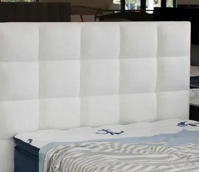 City Mattress Carmen Upholstered Bed - Ivory - Queen