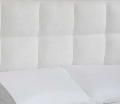 City Mattress Carmen Upholstered Bed - Ivory - Queen