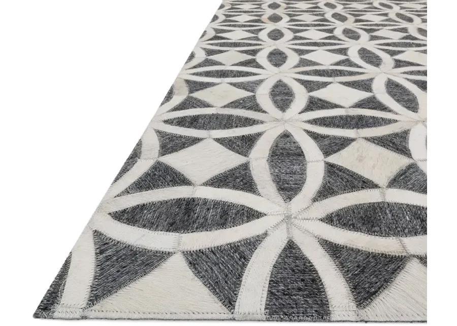 Loloi Dorado Graphite Ivory Area Rug - 5' x 8'