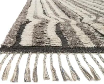 Loloi Khalid Stone Charcoal Area Rug Handcrafted - 8' x 10'