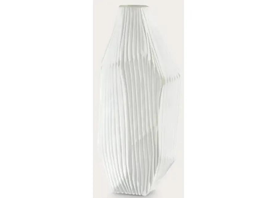 Elk Home Aggie White Frosted Glass Vase - Medium