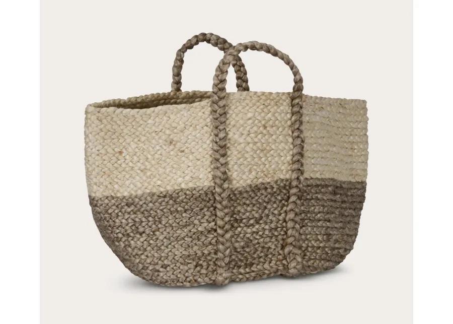 Villa by Classic Home Handwoven Jute Basket - Natural