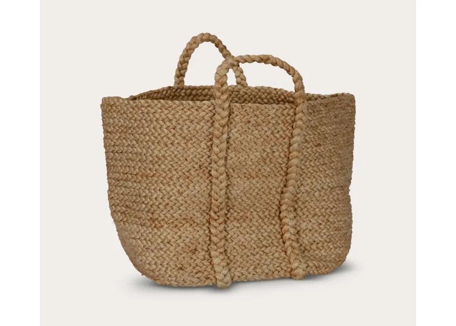 Villa by Classic Home Handwoven Jute Basket - Natural